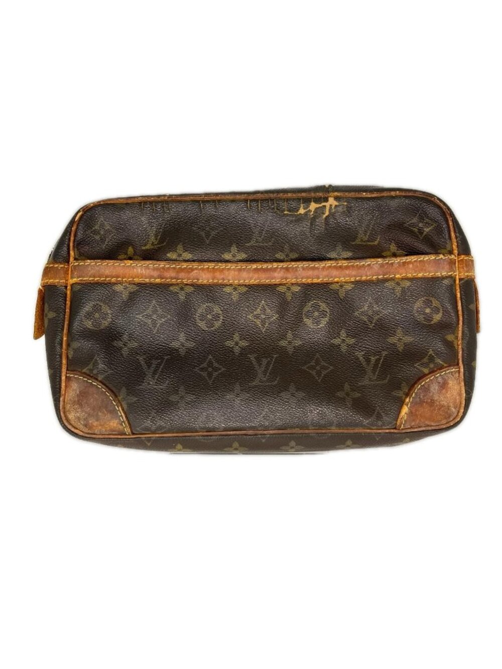 Louis Vuitton Monogram Compiegne Bag Brown Broken Zipper